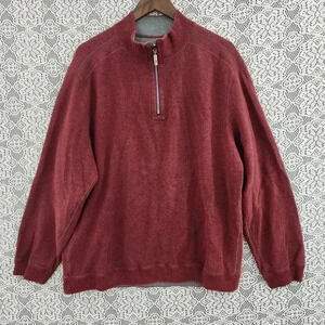 Tommy Bahama Convertible * More pics* Mock neck Pullover Sweatshirt Men's